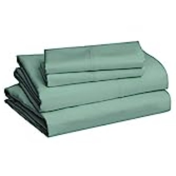 New 4-Piece Deep Pocket Emerald Green Bedding Sheets - Picture 2 of 2